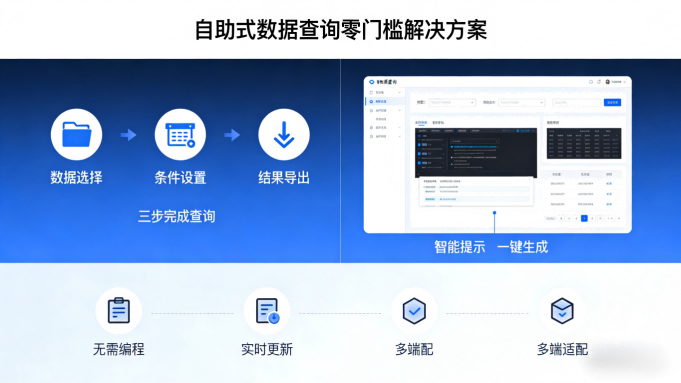 自助式数据查询零门槛解决方案