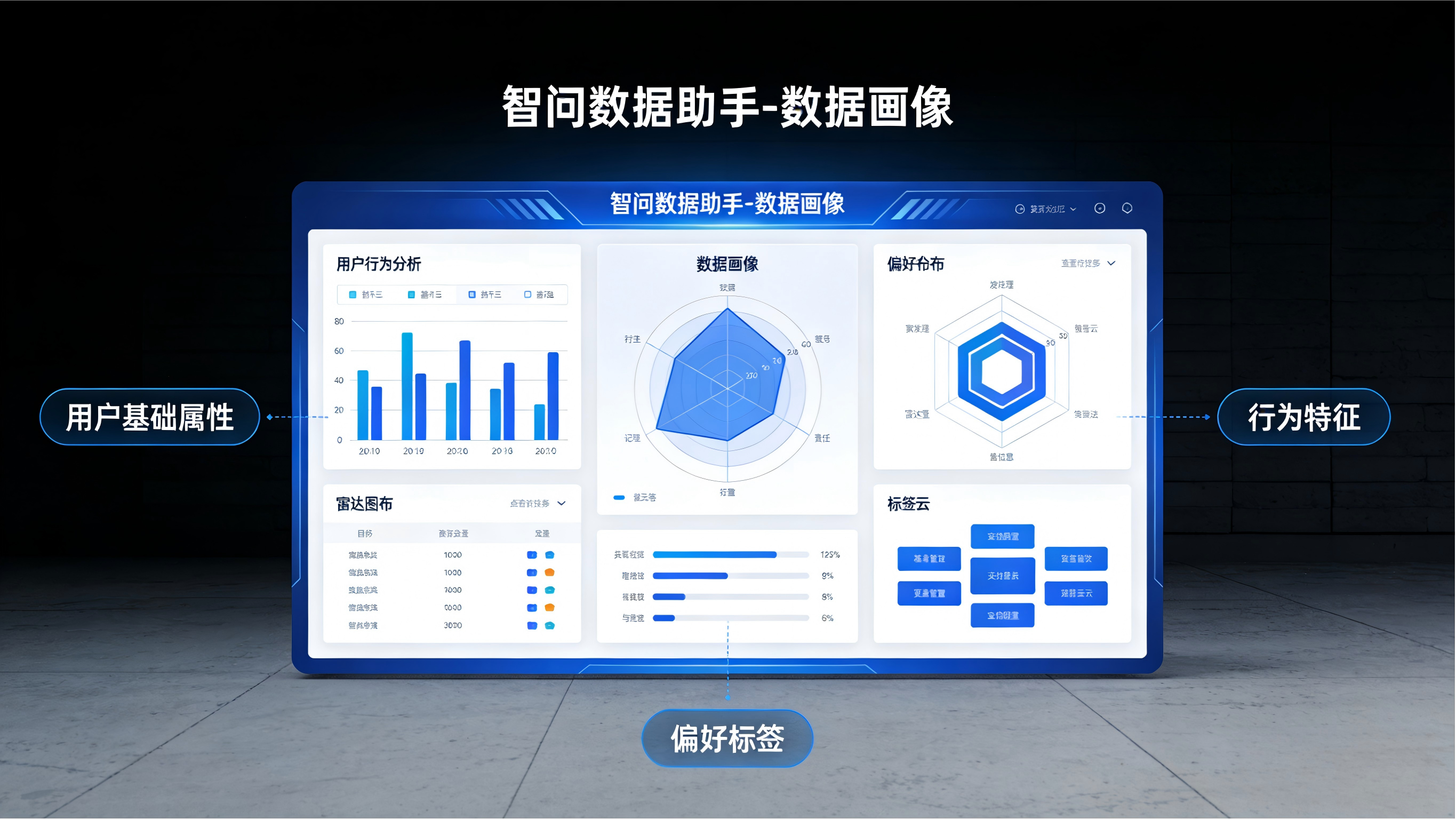 智问数据助手-数据画像